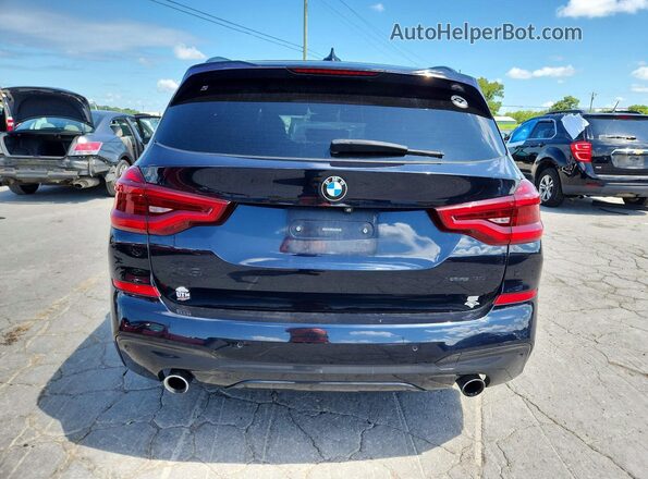 5UXTR9C59KLP85441 2019 BMW X3 Black Vista trasera