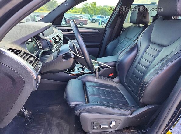 5UXTR9C59KLP85441 2019 BMW X3 Black Vista interior delantera