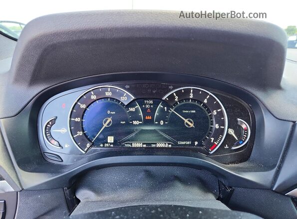5UXTR9C59KLP85441 2019 BMW X3 Black Vista del cuadro de instrumentos