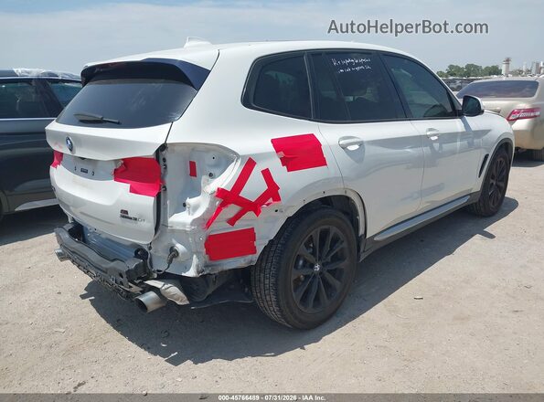 5UXTR9C59KLR07070 2019 BMW X3 White Հետևի աջ
