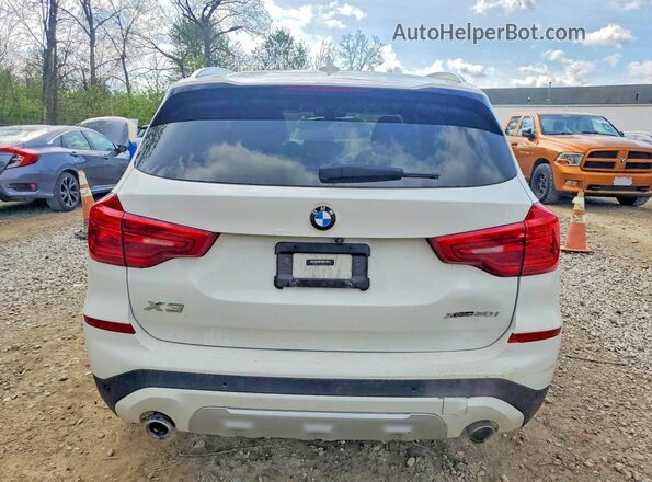 5UXTR9C5XKLE11567 2019 BMW X3 White Вид ззаду