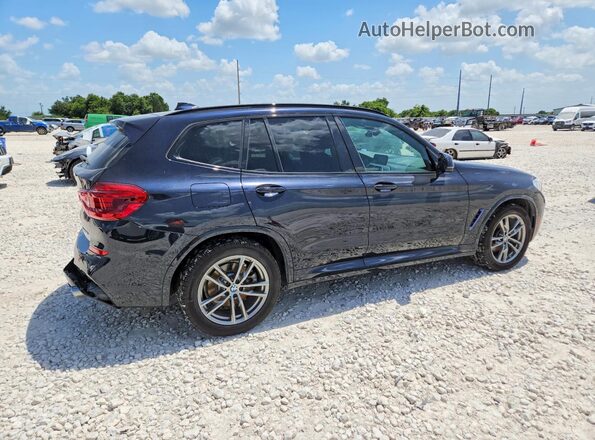 5UXTR9C5XKLP91006 2019 BMW X3 Blue Задня права чверть