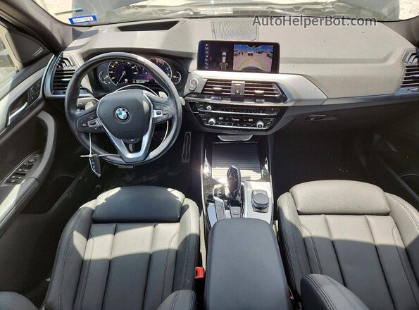 5UXTR9C5XKLP91006 2019 BMW X3 Blue Вид панелі приладів