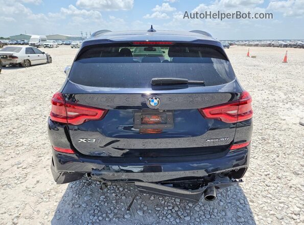 5UXTR9C5XKLP91006 2019 BMW X3 Blue Вид ззаду