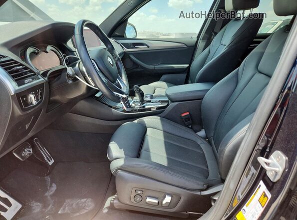 5UXTR9C5XKLP91006 2019 BMW X3 Blue Вид салону спереду