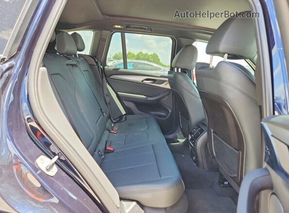5UXTR9C5XKLP91006 2019 BMW X3 Blue Вид задніх сидінь