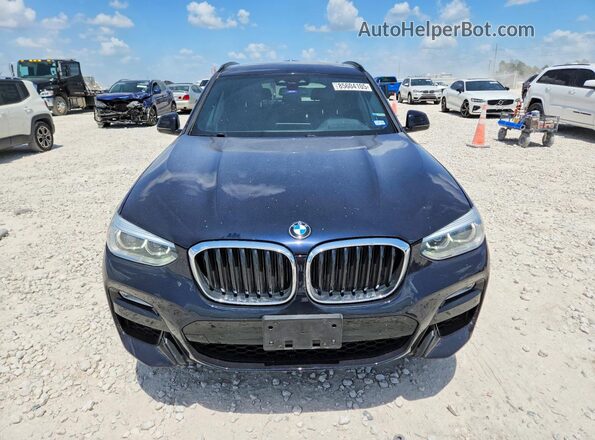 5UXTR9C5XKLP91006 2019 BMW X3 Blue Вид спереду