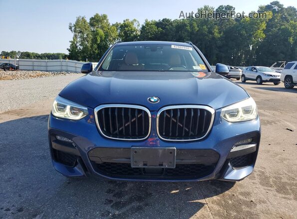5UXTS1C04L9D52878 2020 BMW X3 Синий Вид спереди
