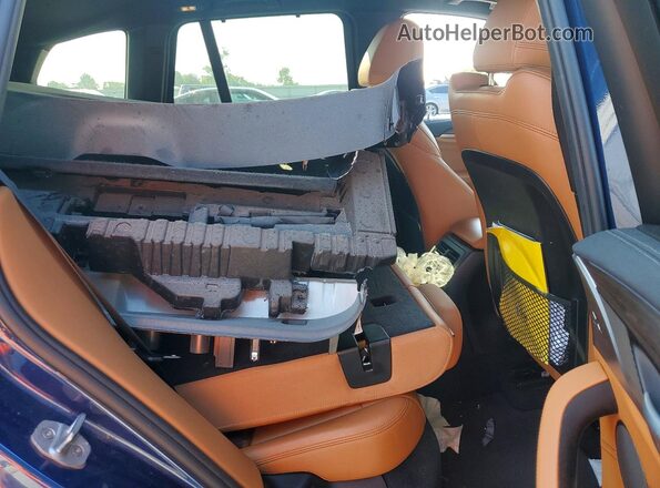 5UXTS1C04L9D52878 2020 BMW X3 Синий Вид задней части салона
