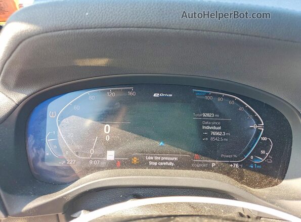 5UXTS1C04L9D52878 2020 BMW X3 Синий Вид щитка приборов