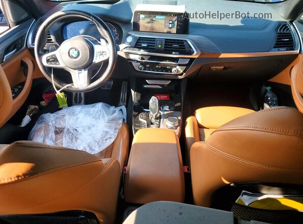 5UXTS1C04L9D52878 2020 BMW X3 Синий Вид панели приборов