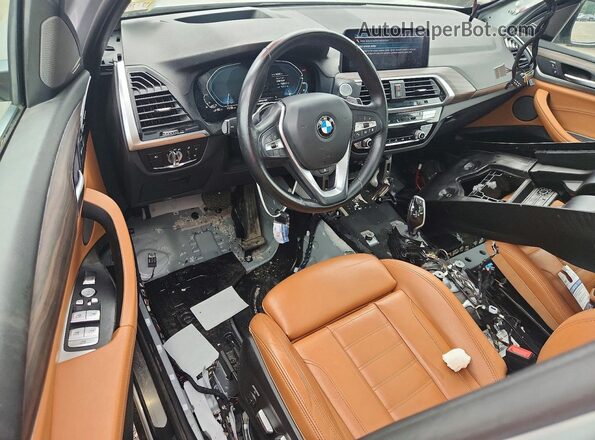5UXTS1C05M9F02501 2021 BMW X3 Silver Dashboard view