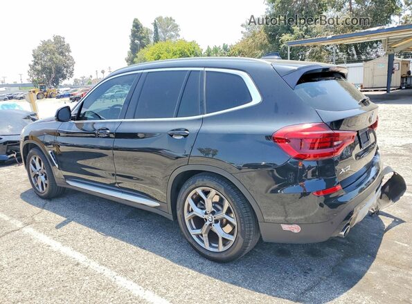 5UXTS1C05M9G31824 2021 BMW X3 Черный Задняя левая четверть