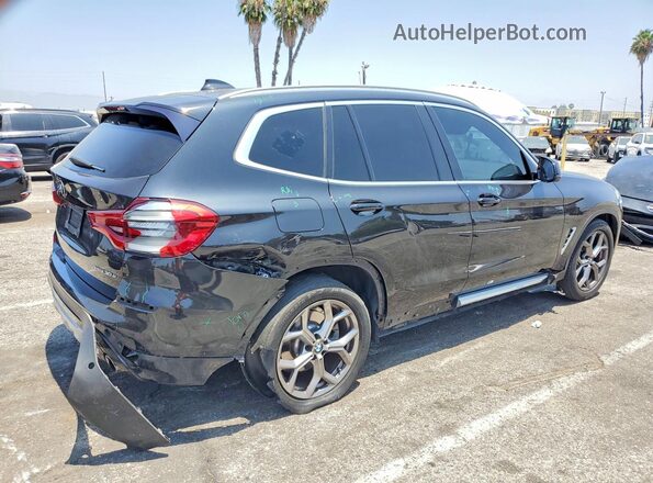 5UXTS1C05M9G31824 2021 BMW X3 Черный Задняя правая четверть