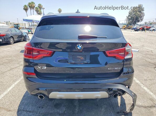 5UXTS1C05M9G31824 2021 BMW X3 Черный Вид сзади