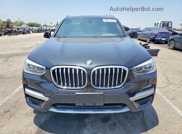 5UXTS1C05M9G31824 2021 BMW X3 Черный Вид спереди