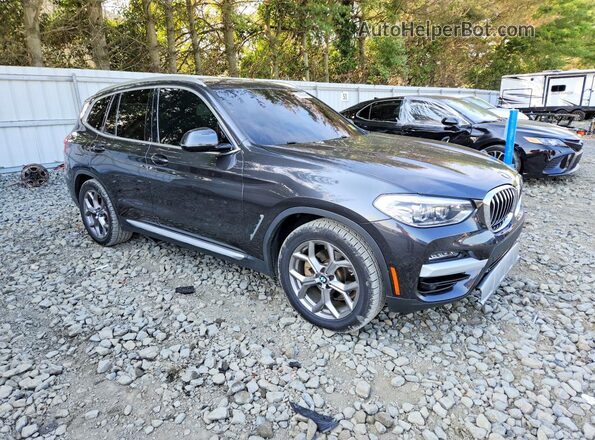 5UXTS1C09M9H01258 2021 BMW X3 Black Առջևի աջ