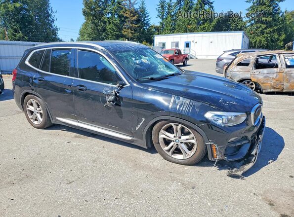 5UXTS1C0XM9E58320 2021 BMW X3 Black Front right