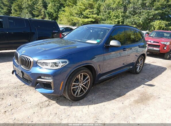 5UXTS3C50J0Z00543 2018 BMW X3 Blue Front left