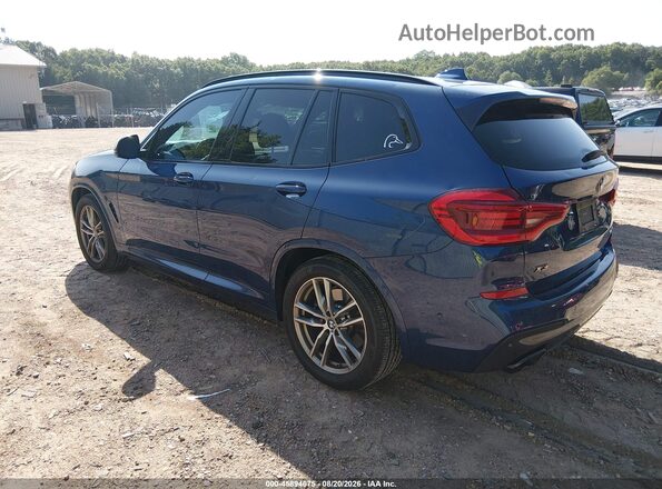 5UXTS3C50J0Z00543 2018 BMW X3 Blue Rear left