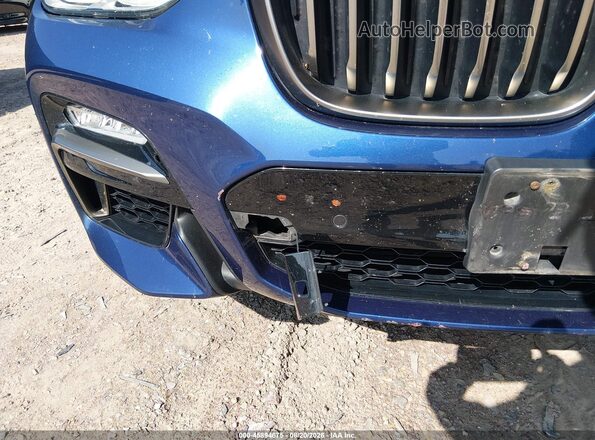 5UXTS3C50J0Z00543 2018 BMW X3 Blue Front view