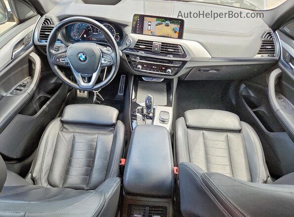 5UXTS3C51J0Y95644 2018 BMW X3 Black Vista interior de 360 grados