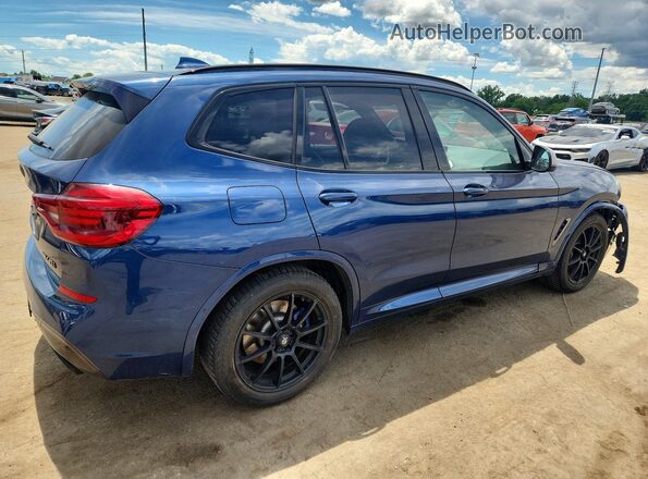 5UXTS3C51K0Z06479 2019 BMW X3 Blue Հետևի աջ