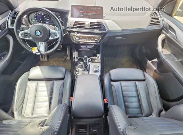 5UXTS3C51K0Z06479 2019 BMW X3 Blue Առջևի վահանակի տեսք