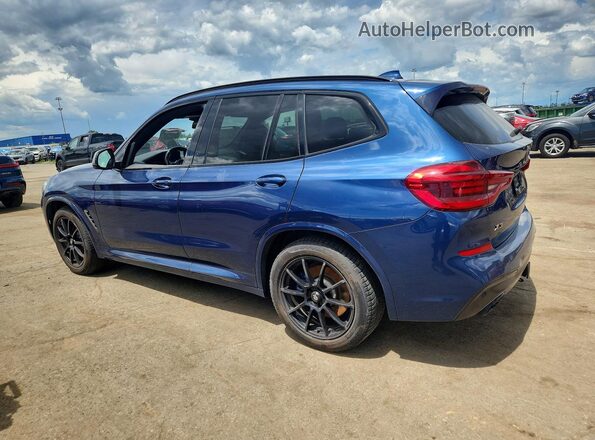 5UXTS3C51K0Z06479 2019 BMW X3 Blue Հետևի ձախ