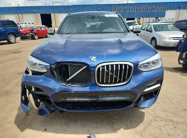5UXTS3C51K0Z06479 2019 BMW X3 Blue Դիմացի տեսք