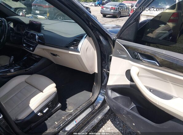 5UXTS3C51K0Z10564 2019 BMW X3 Black Front interior view