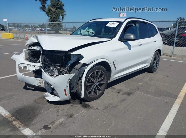 5UXTS3C51KLR72559 2019 BMW X3 White Front left