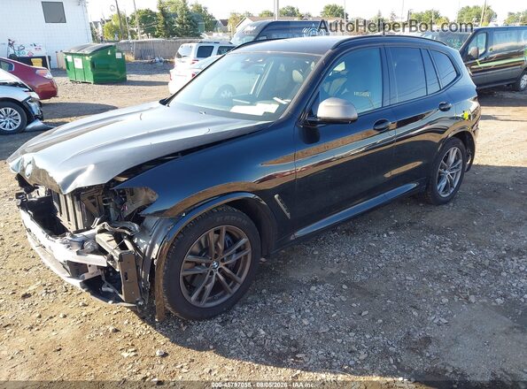 5UXTS3C52K0Z09844 2019 BMW X3 Black Передня ліва чверть