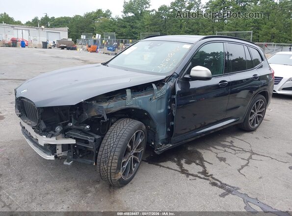 5UXTS3C53J0Y97749 2018 BMW X3 Синий Передняя левая четверть