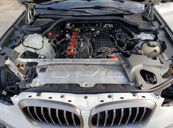 5UXTS3C54K0Z06315 2019 BMW X3 White ძრავის განყოფილების ხედი