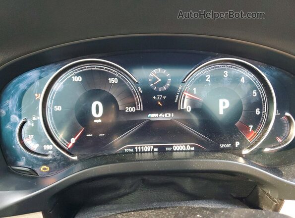 5UXTS3C54K0Z06315 2019 BMW X3 White ხელსაწყოთა პანელის ხედი