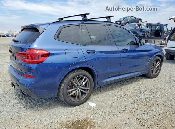5UXTS3C54K0Z08758 2019 BMW X3 Blue Հետևի աջ