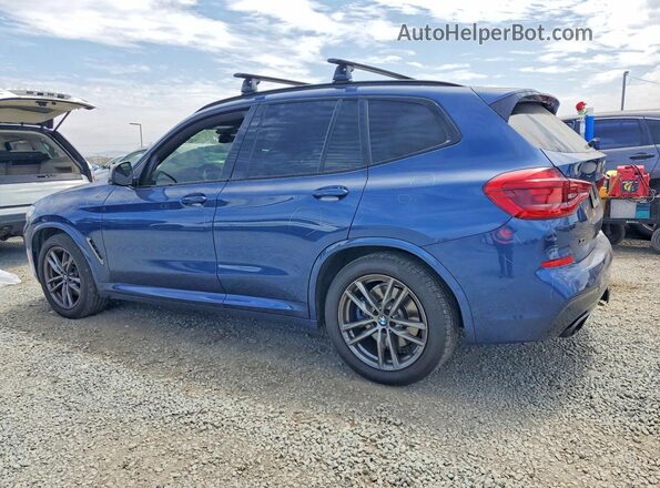 5UXTS3C54K0Z08758 2019 BMW X3 Blue Հետևի ձախ