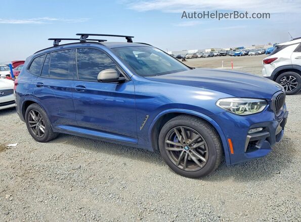 5UXTS3C54K0Z08758 2019 BMW X3 Blue Առջևի աջ
