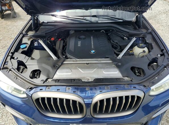 5UXTS3C54K0Z08758 2019 BMW X3 Blue Շարժիչի բաժամունքի տեսք