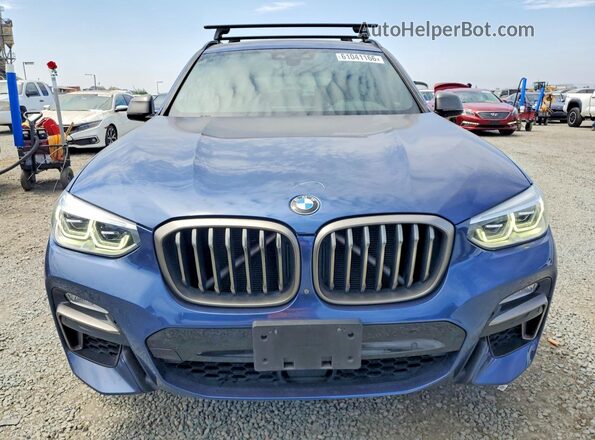 5UXTS3C54K0Z08758 2019 BMW X3 Blue Դիմացի տեսք