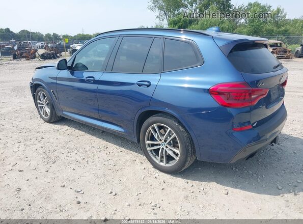 5UXTS3C57J0Y96474 2018 BMW X3 Blue Tył lewy