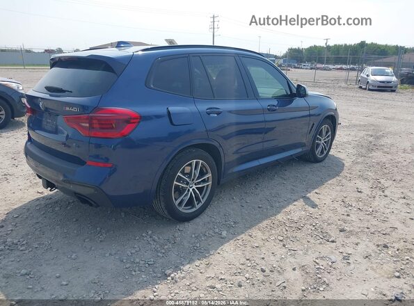 5UXTS3C57J0Y96474 2018 BMW X3 Blue Tył prawy