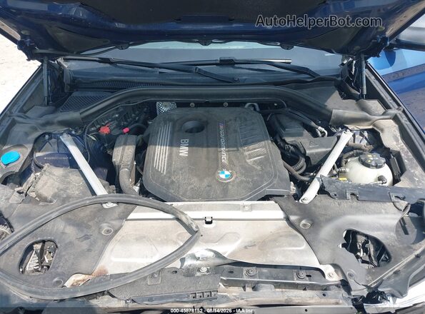 5UXTS3C57J0Y96474 2018 BMW X3 Blue Widok z tyłu