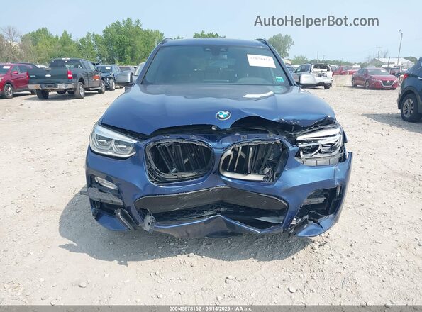 5UXTS3C57J0Y96474 2018 BMW X3 Blue Widok wnętrza z tyłu