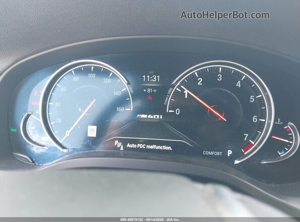 5UXTS3C57J0Y96474 2018 BMW X3 Blue Widok tylnych siedzeń