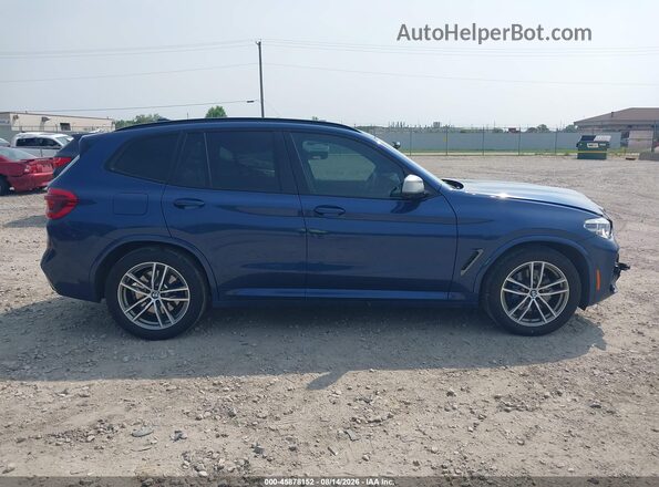 5UXTS3C57J0Y96474 2018 BMW X3 Blue Widok wnętrza 360 stopni