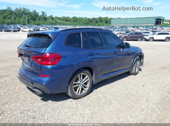 5UXTS3C57J0Y97155 2018 BMW X3 Blue Tył prawy