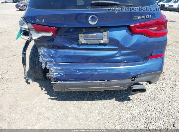 5UXTS3C57J0Y97155 2018 BMW X3 Blue Widok z przodu