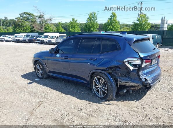 5UXTS3C57J0Y97155 2018 BMW X3 Blue Tył lewy